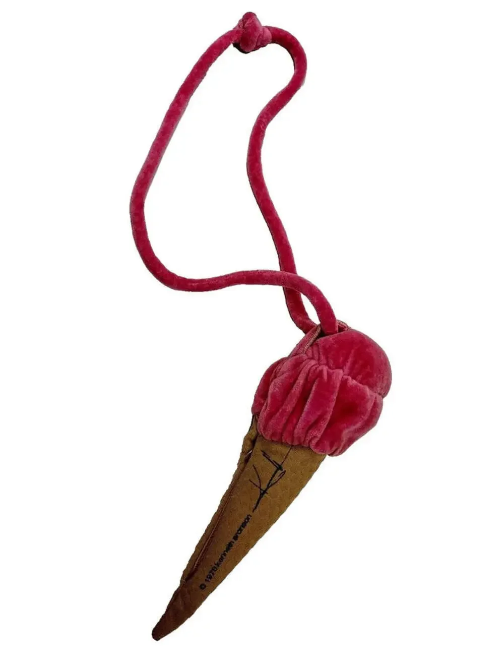 1970s Glam Purse KENNETH ARONSON bag Ice Cream Cone 1976 Sculpture Elton John